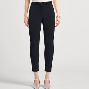 Veronica Beard Black Scuba Slim Fit Ankle Pants Size 6